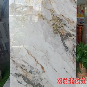 Gạch Bóng Kiếng 60x120 Nhũ Vàng TQ