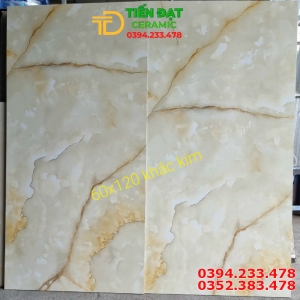 Đá Đồng Chất 60x120 Vân Ngọc Thạch Ánh Kim