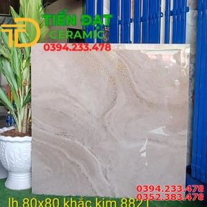 Gạch Nhập Khẩu TQ 80x80 Lát Nền Nhũ Bạc