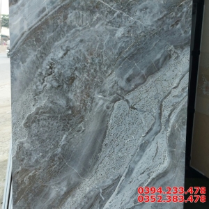 Gạch Lát Nền 60x120 Xám Giả Đá Khắc Kim