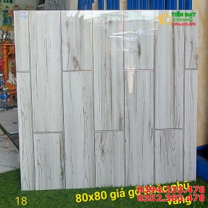 Gạch Giả Gỗ 80x80 Ánh Kim Cao Cấp 