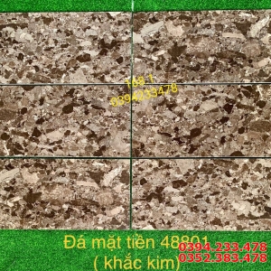 Gạch Ốp Mặt Tiền 40x80 Giả Đá Hoa Cương Khắc Kim