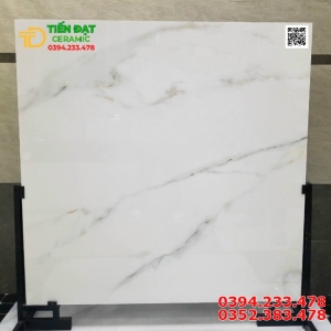 Gạch Nhập Khẩu 120x120 Ấn Độ Mẫu Mới Trắng Vân 