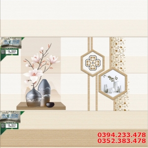 Gạch Cao CẤp 240x60 Dán Tường Vân Vàng Nhạt Đẹp