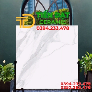 Gạch Khổ Lớn 120x120 Lát Nền Trắng Vân Khói