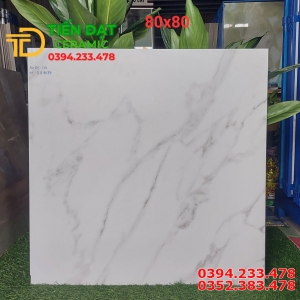 Đá Đồng Chất Granite 80x80 Ấ Độ Trắng Vân
