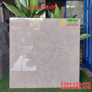 Gạch Lát Nền 80x80 Nhập Khẩu Ấn Độ Vân Giả Đá