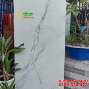 Gạch Khổ Lớn 80x160 Trắng Vân Ốp Lát Biệt Thự