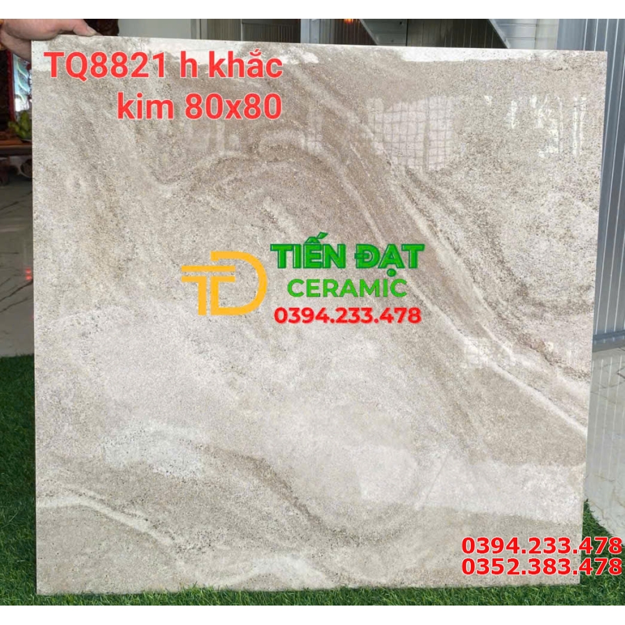 Đá Bóng Kiếng TQ 80x80 Ốp Lát Khắc Kim Tại Quận 1