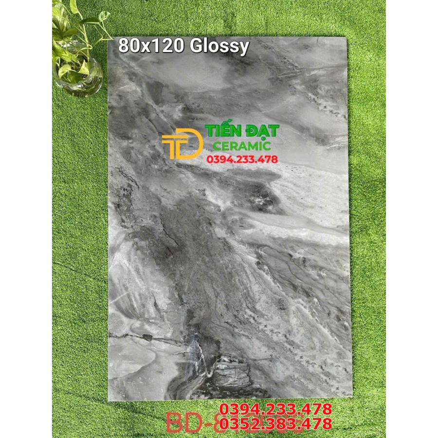 Đá Cao Cấp Tasa 80x120 Lát Phòng Khách Trắng Xám 