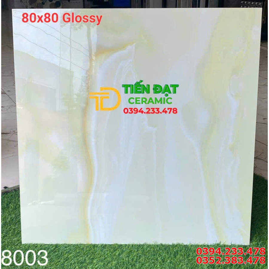 Đá Đồng Chất 80x80 Nhập Khẩu TQ Trắng Vàng Ngọc Thạch