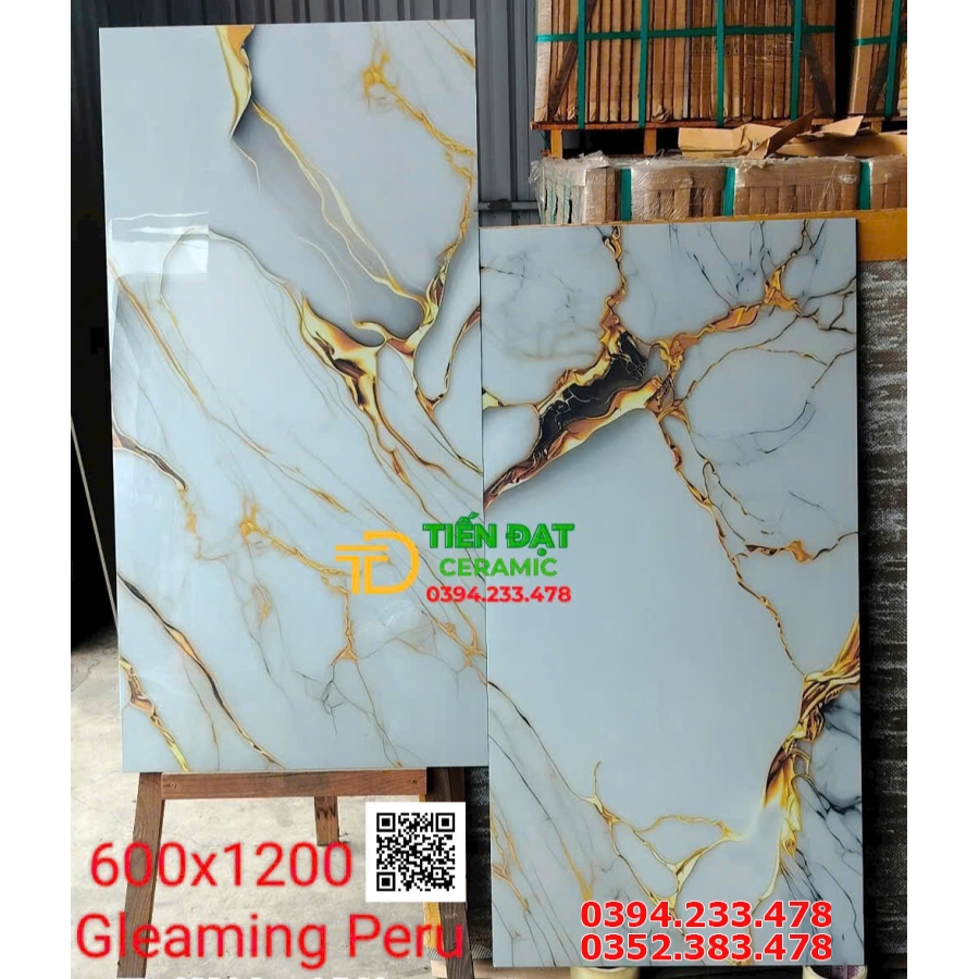 Gạch Ấn Độ 60x120 Lát Biệt Thự Ốp Mặt Tiền Nhũ Ánh Kim Mới Nhất