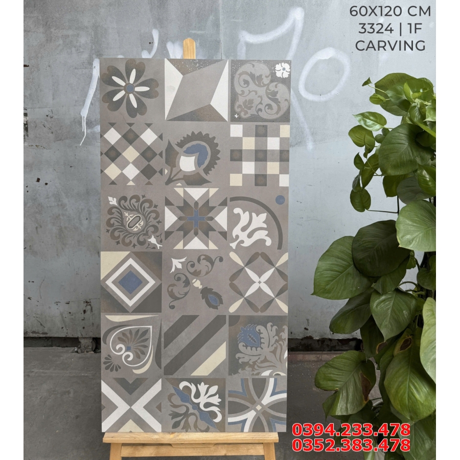 Gạch Bông Khổ Lớn 60x120 Lát Nền Mẫu Mới