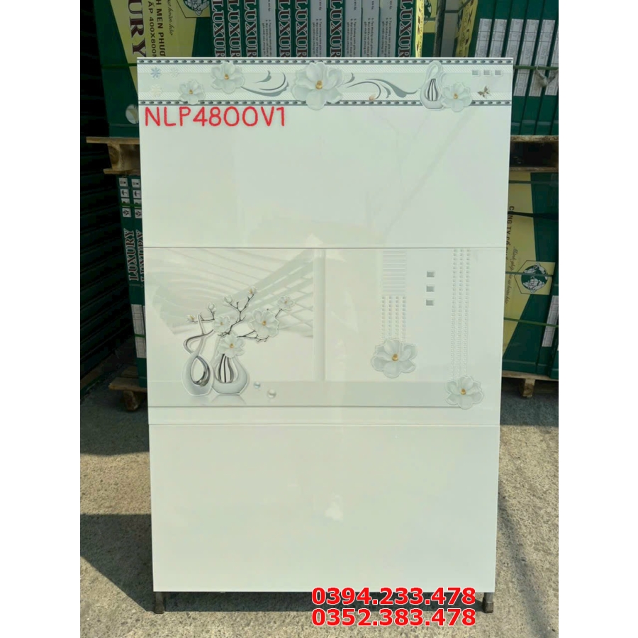 Gạch Bóng Kiếng 40x80 Cao Cấp Trắng Trơn Giá Rẻ