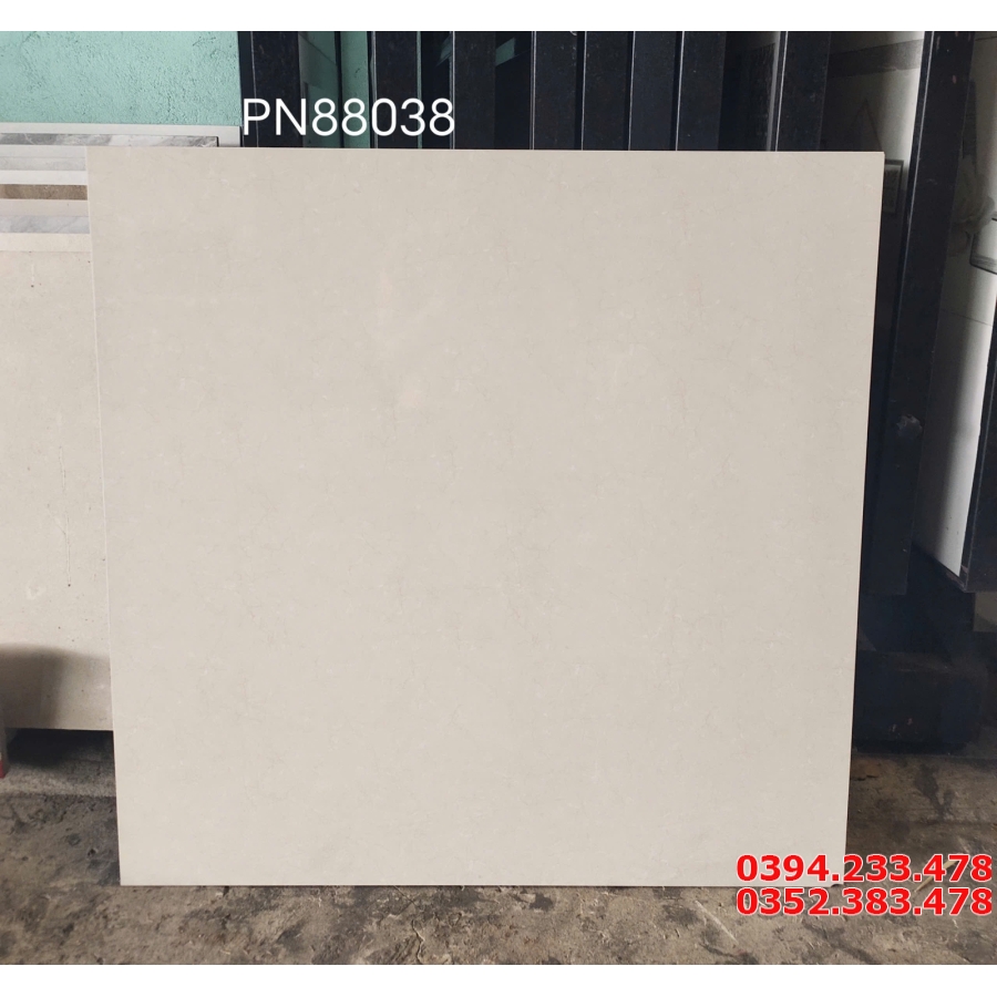 Gạch Bóng Kiếng 80x80 Vân Vàng Kem Giá Rẻ