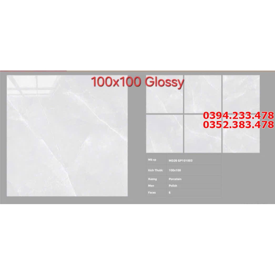 Gạch Bóng Kiếng Kim Cương 100x100 Vglacera Cao Cấp