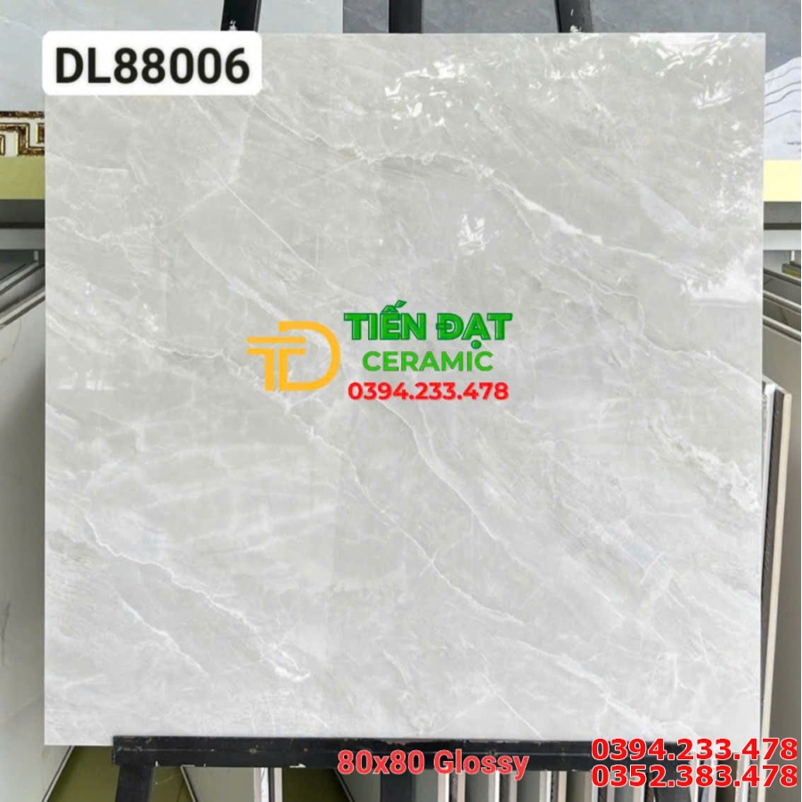 Gạch Bóng Kiếng TQ 80x80 Vân Giả đá Ốp Lát