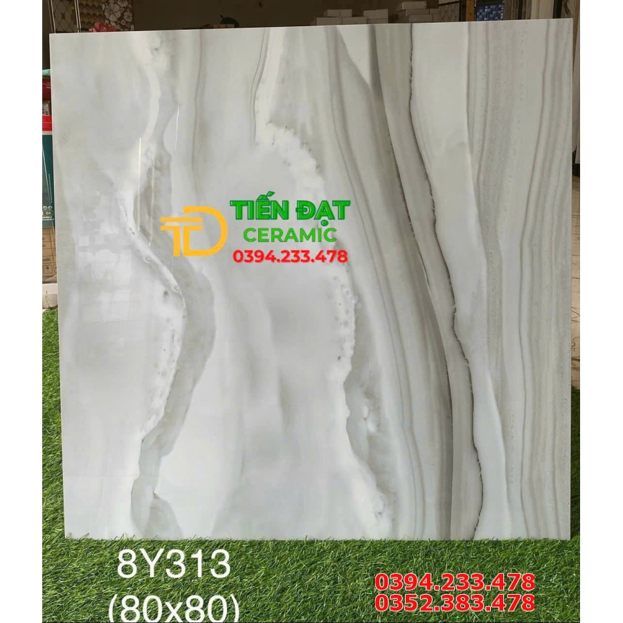 Gạch Bóng Kiếng Vi Tinh 80x80 TQ Vân Đá Lát Nền