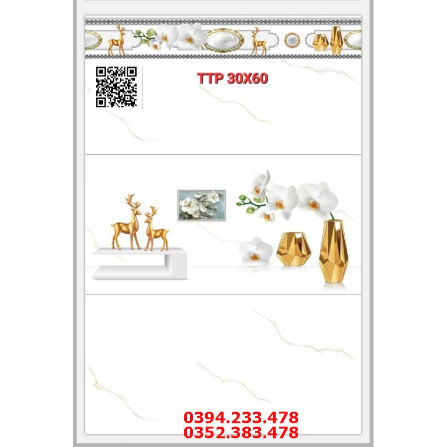 Gạch Bóng Kính 30x60 Ốp Lát Phòng Khách Cao Cấp