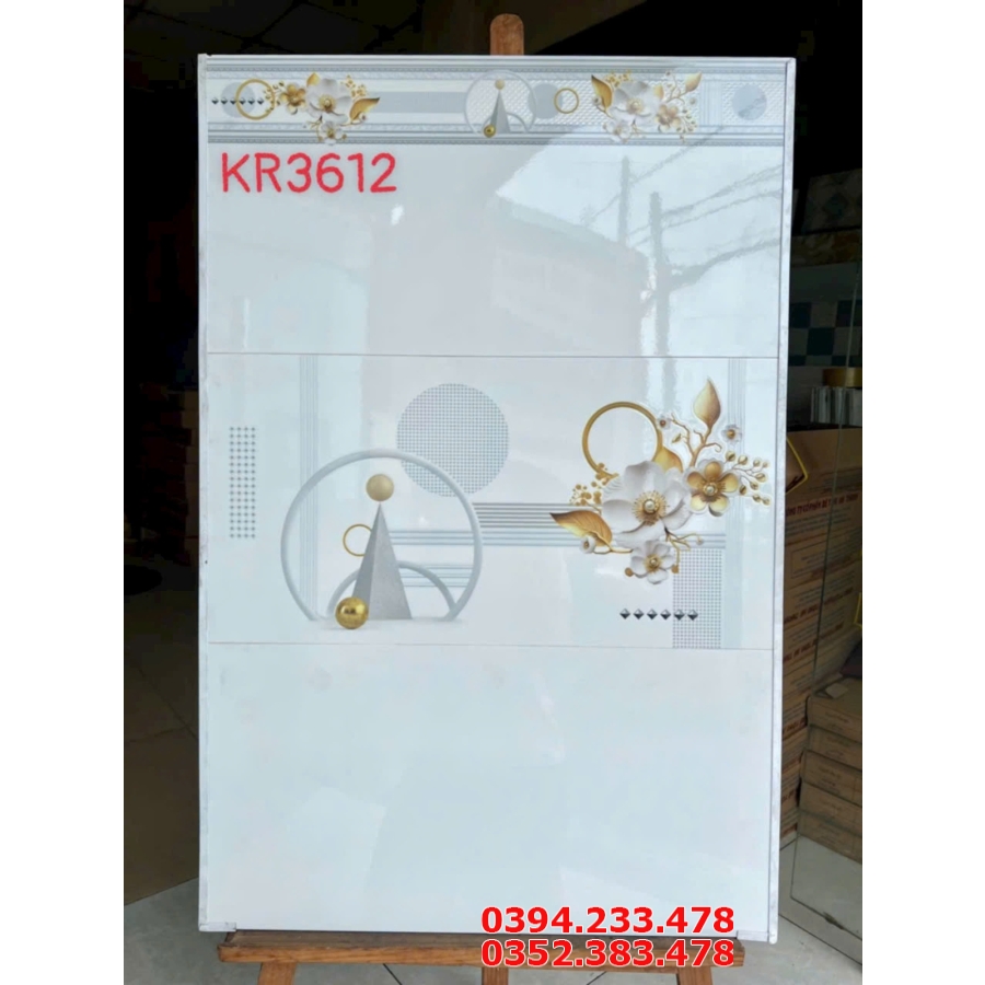 Gạch Ốp Phòng Khách 30x60 Vân Vàng Giả Gỗ