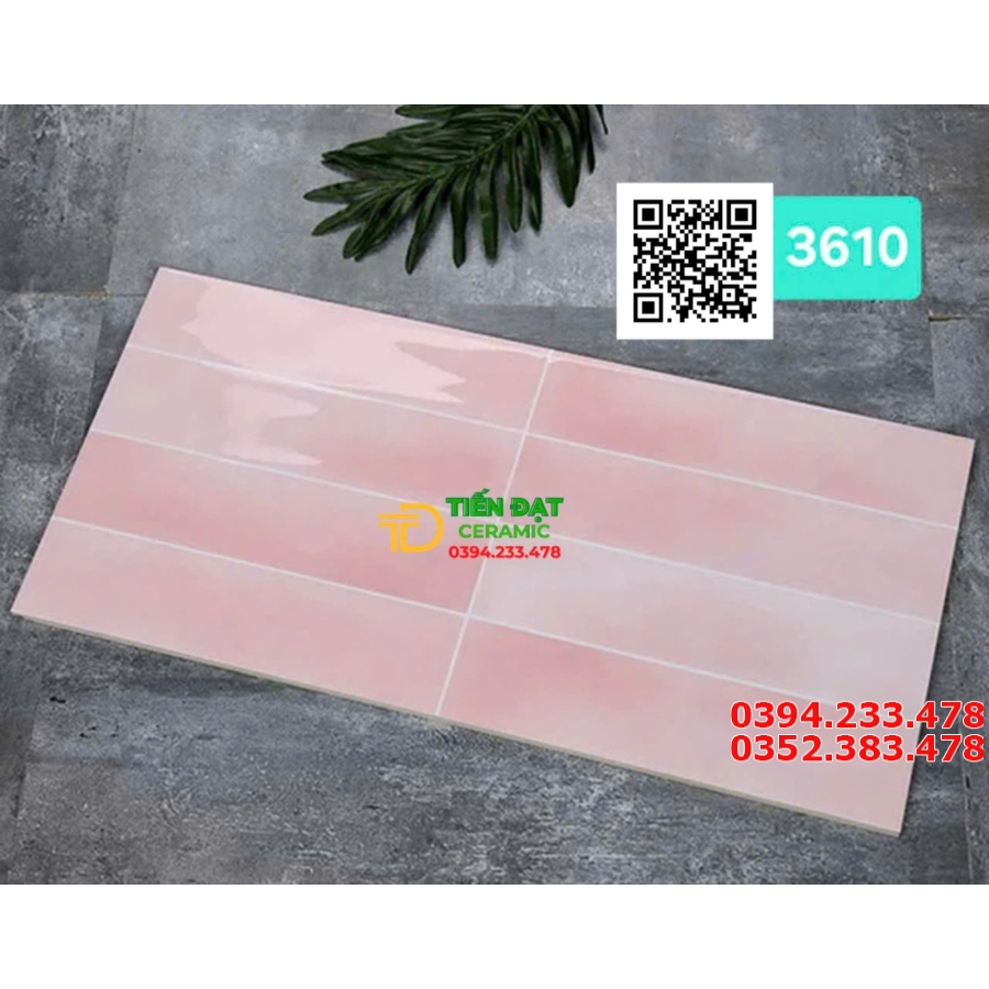 Gạch Bóng Kính 30x60 Ốp Tường Mầu Hồng
