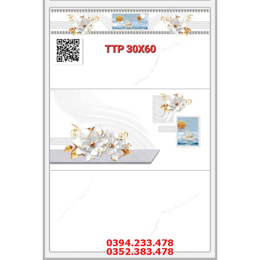 Gạch Ốp Tường 30x60 Bộ Đậm Nhạt Vân Giả Đá