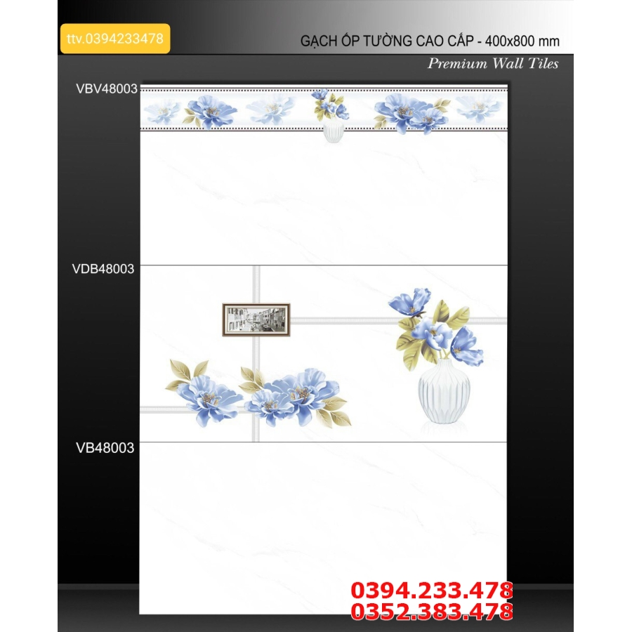 Kho Gạch Ốp Lát 40x80 Vân Vàng Bộ Đậm Nhạt 