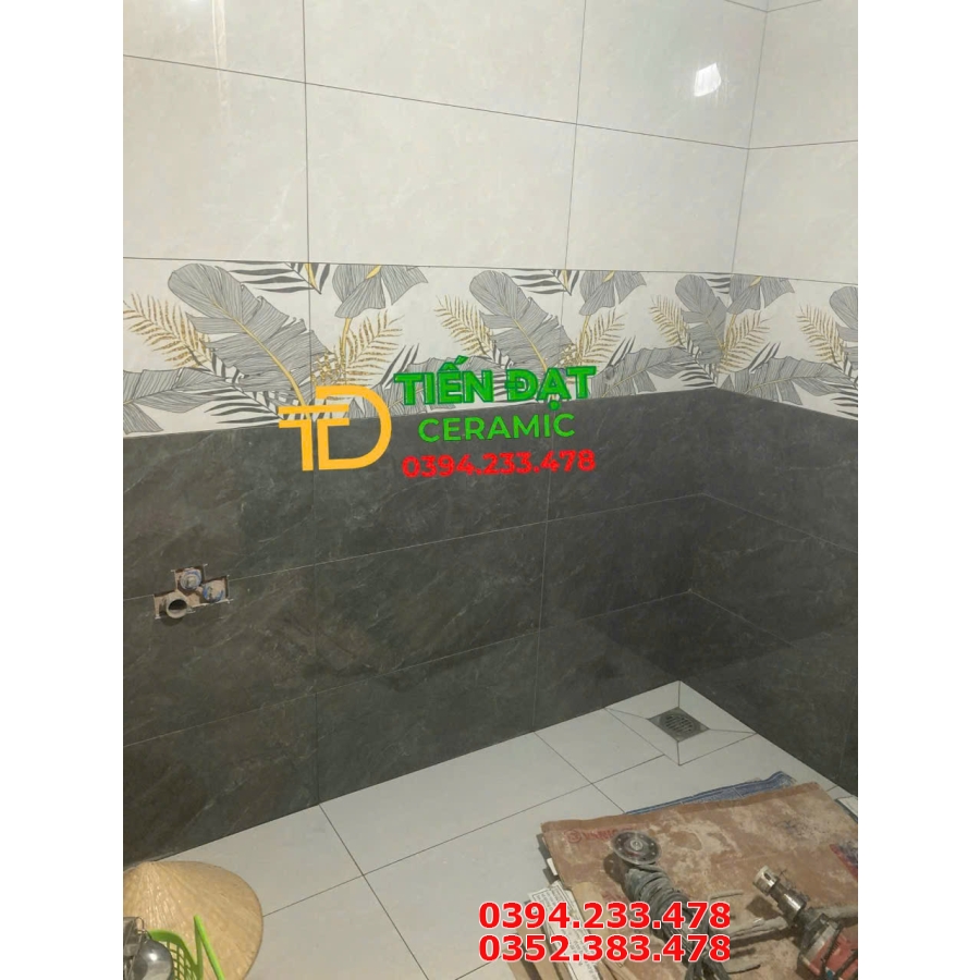 Gạch Ốp Phòng Khách 30x60 Đá Bóng Kính Apodio Cao Cấp