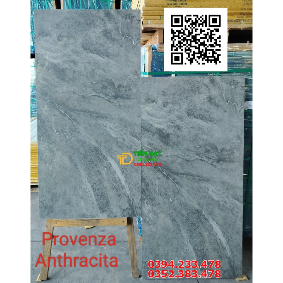 Gạch Cao Cấp 60x120 Ốp Lát Vân Xám Provenza Anthracita