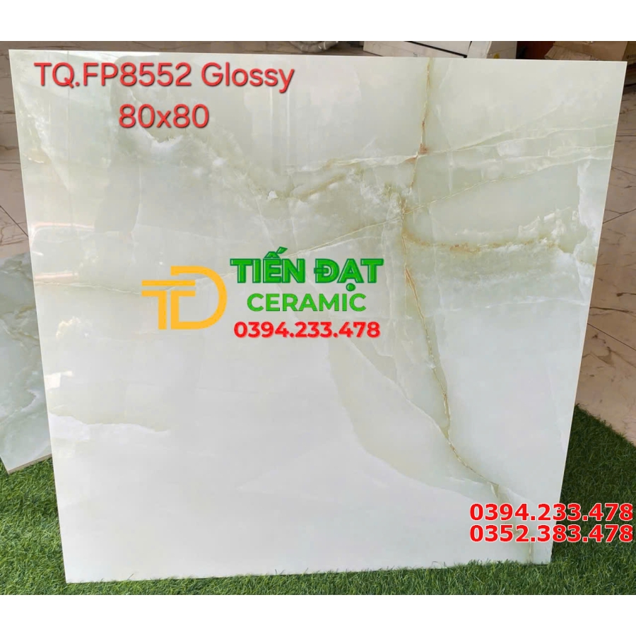 Gạch Cao Cấp 80x80 TQ Trắng Xanh Nhạt Mẫu Mới Nhất