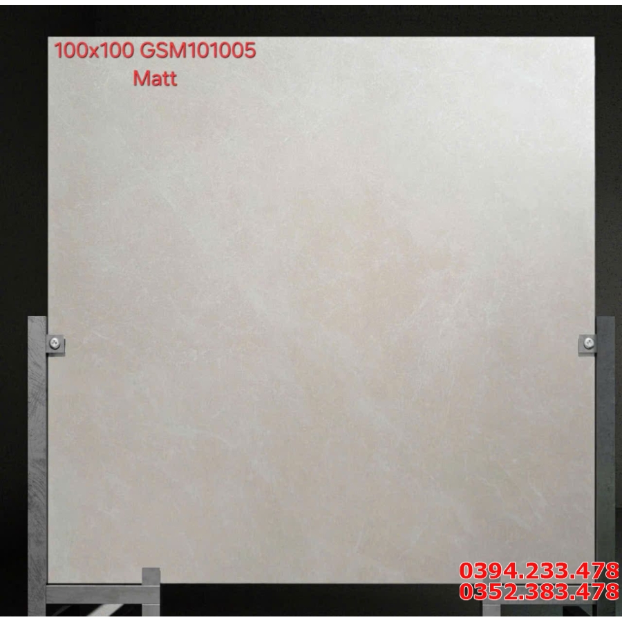 Gạch Cao Cấp Viglacera 100x100 Vân Vàng Kem Ốp Lát