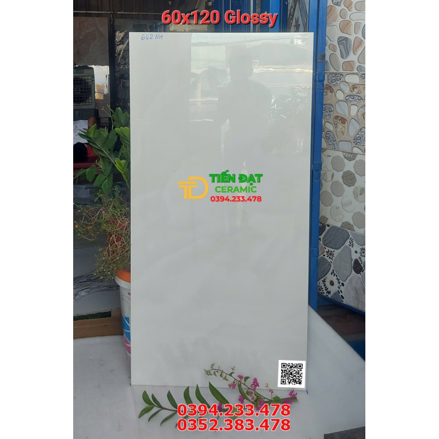 Gạch Đá 60x120 Khổ Lớn Ốp Tường Bóng Kính Cao Cấp