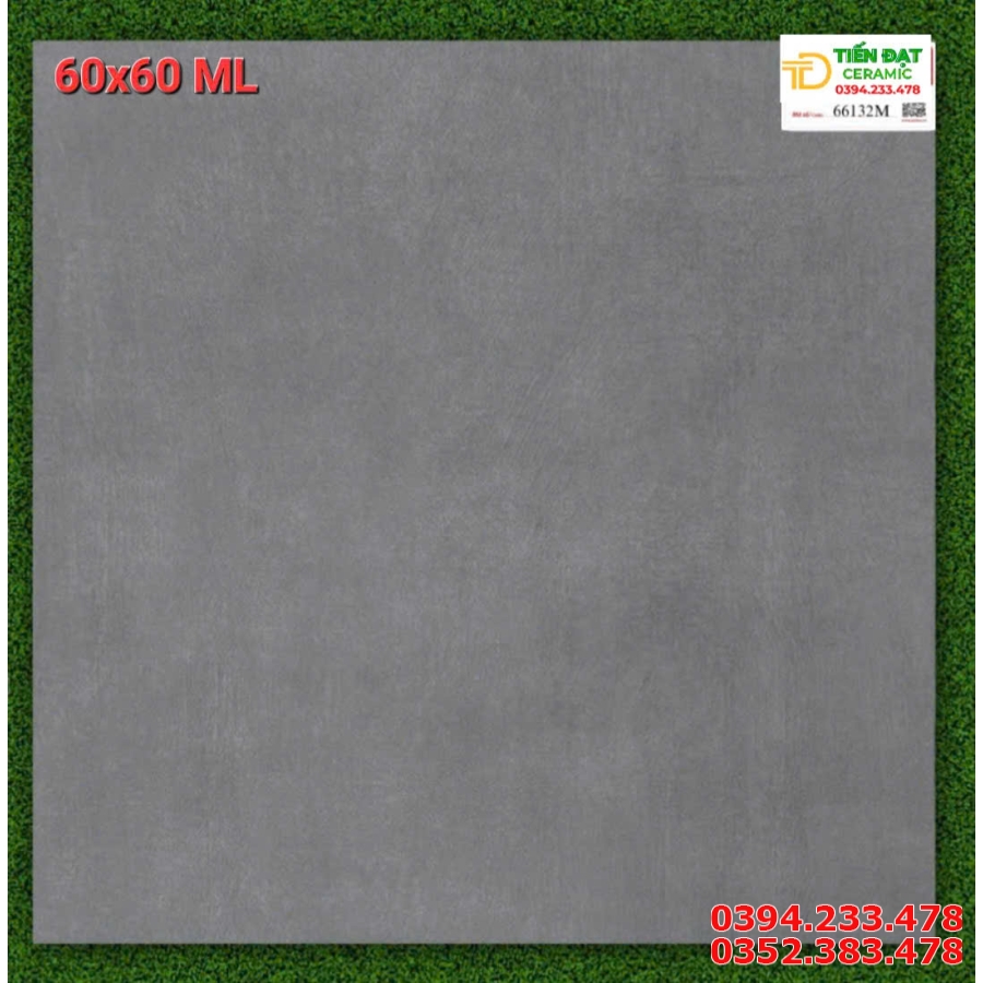 Gạch Đá Cao Cấp 60x60 Lát Nền Màu Xám Bê Tông 