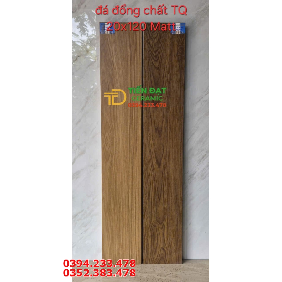 Gạch Đá Đồng Chất 20x120 Giả Gỗ Ốp Lát Phòng Khách
