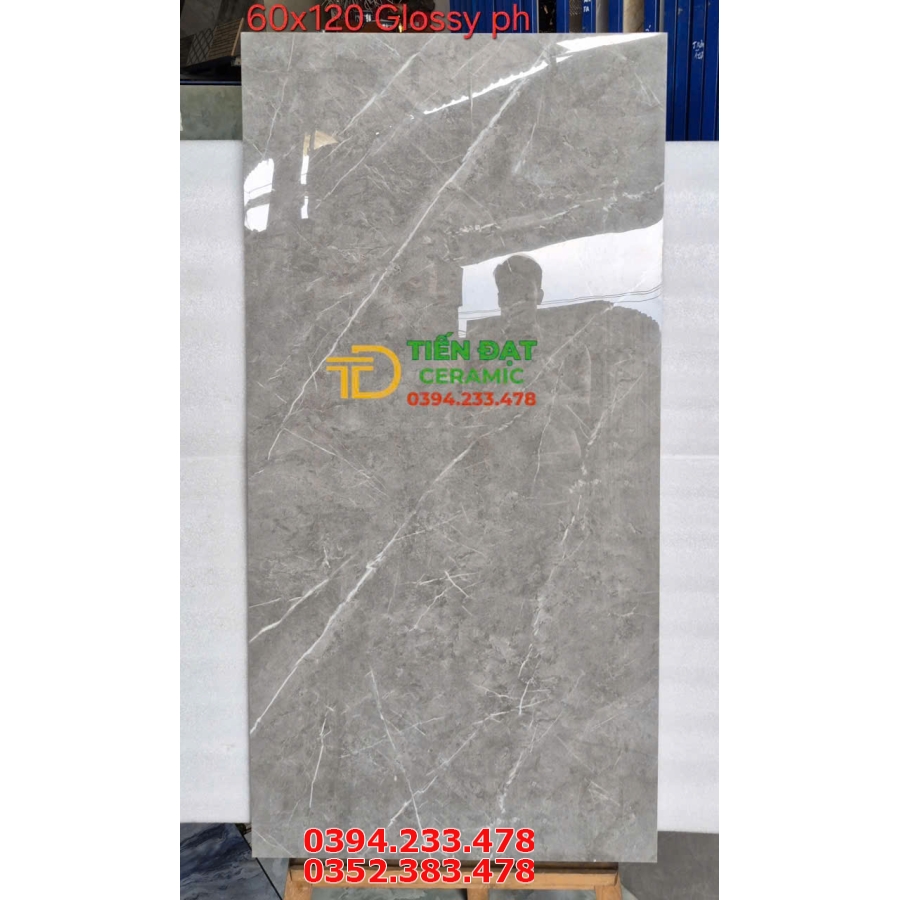 Gạch Đá Granite Ý Mỹ 60x120 Trắng Xám Đá Mẫu Mới