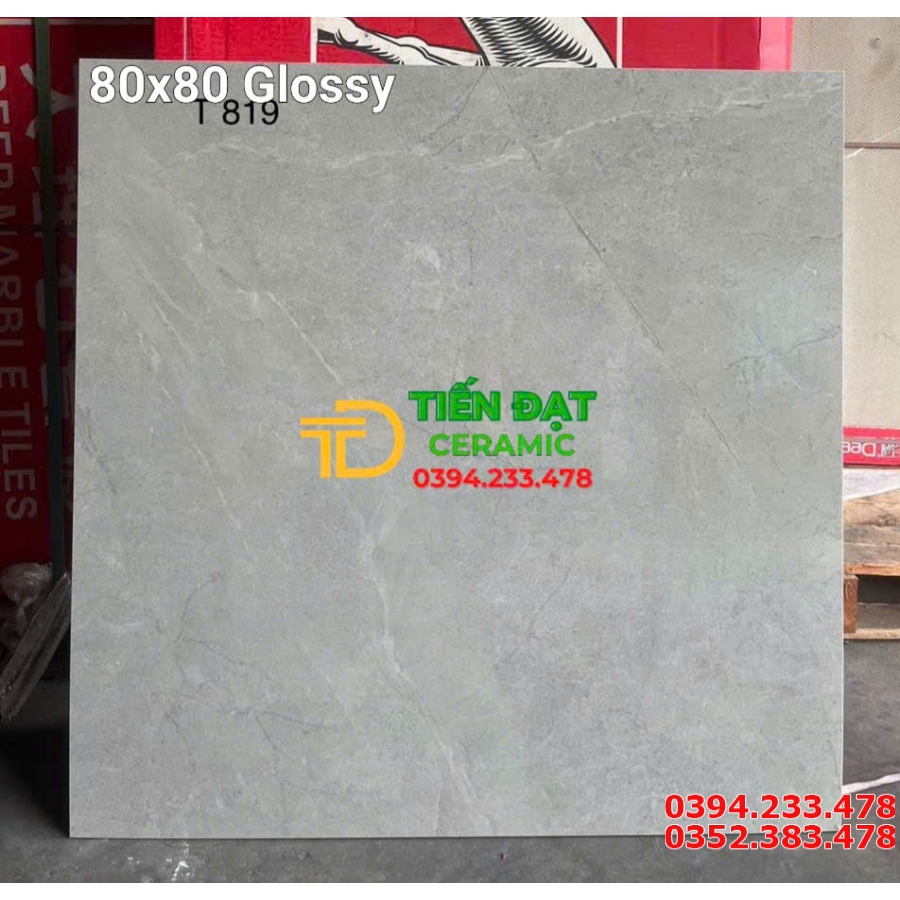 Gạch Đá Lát Nền TQ 80x80 Vân Xám Giả Đá Mẫu Mới