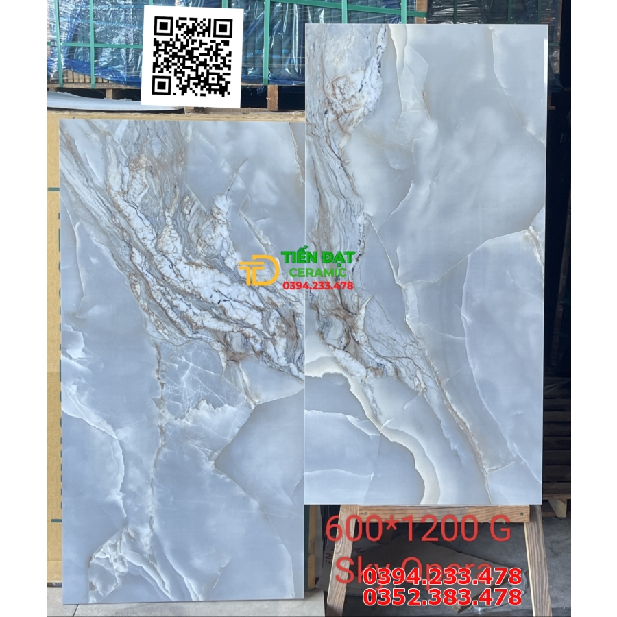 Gạch Đá Marble Sky Opera 60x120 Vân Giả Đá Rẻ Đẹp