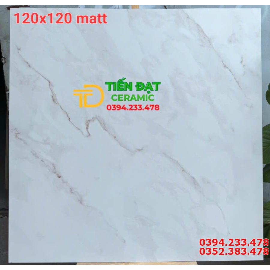 Gạch Lát Nền Khổ Lớn 120x120 Ấn Độ Men Mờ Carving