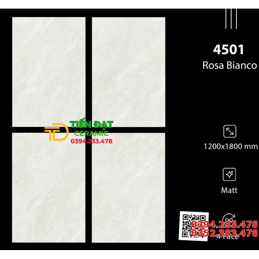 Gạch Khổ Lớn 120x180 Đá Mờ  Ốp Lát Quầy Tiếp Tân Đại Sảnh