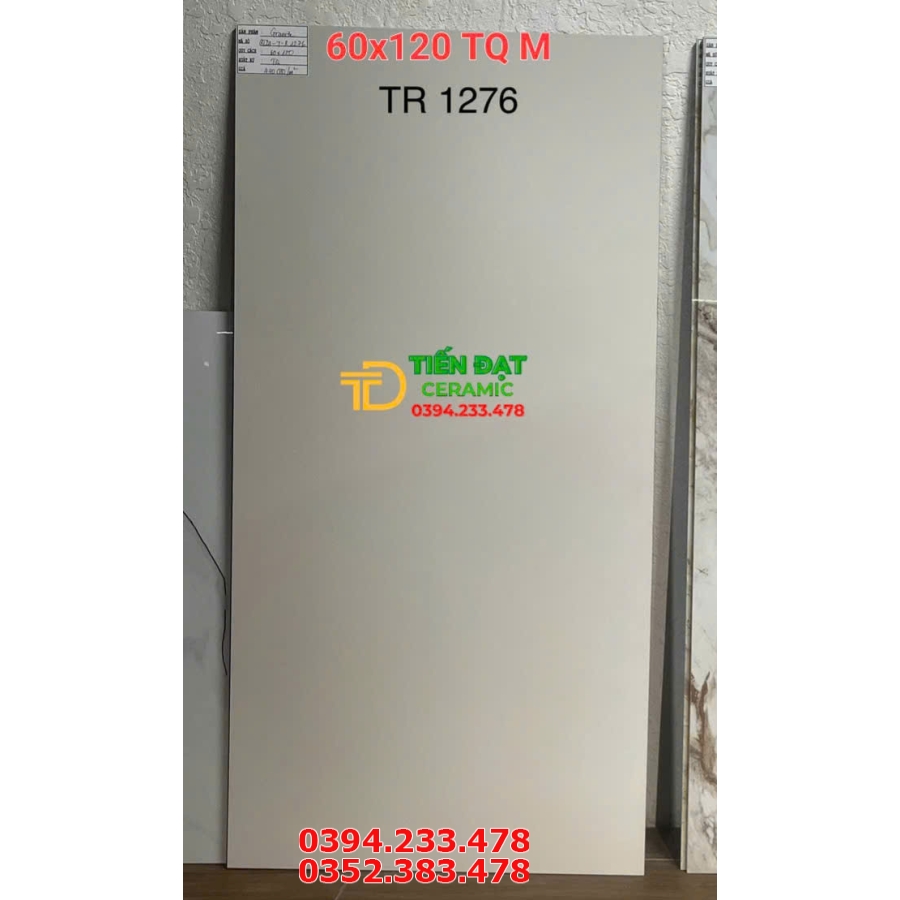 Gạch Đá Mờ Marble 60x120 Lát Nền Phòng Khách