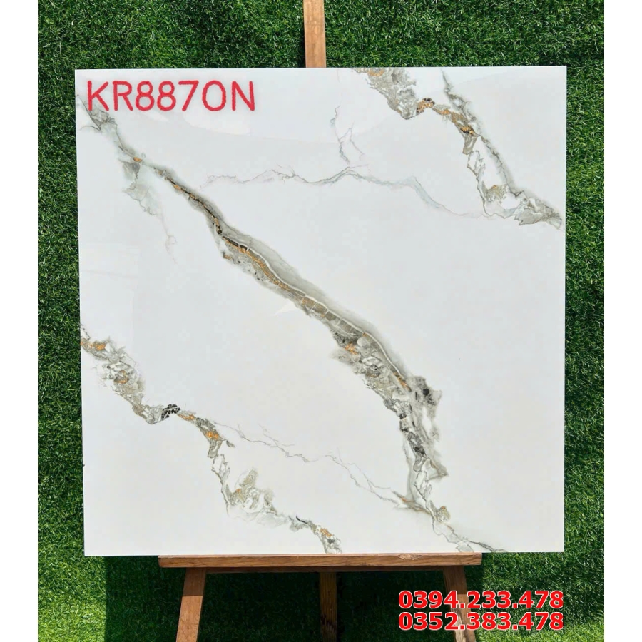 Gạch Lát Nền Cao Cấp 80x80 Đá Bóng Kiếng Kim Cương