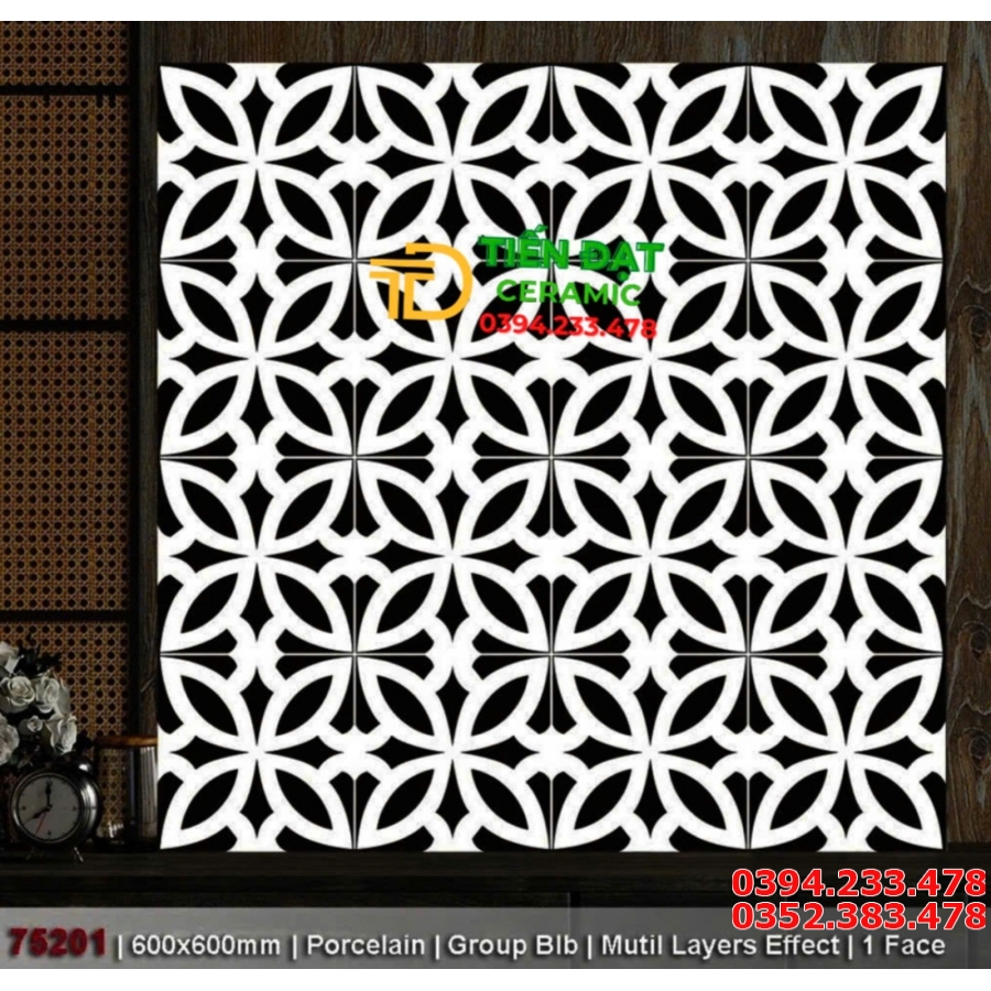 Gạch Đá Porcelain 60x60 Ốp Lát Trang Trí  
