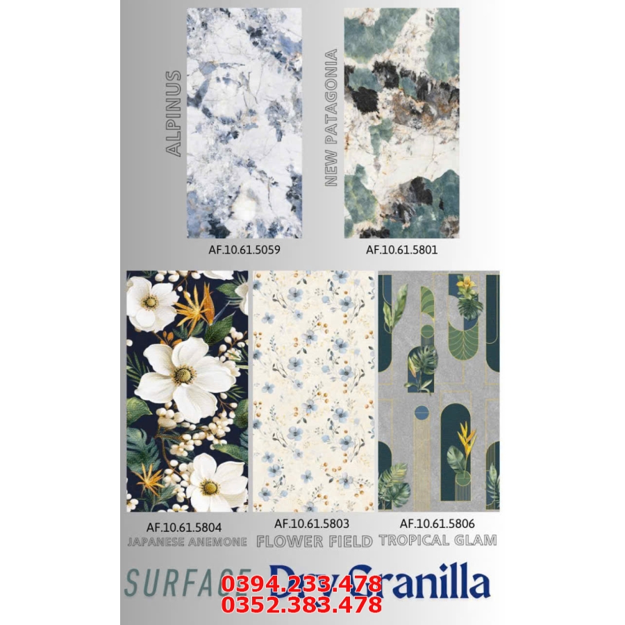 Gạch Đá Trang Trí Apodio 60x120 Hoa Văn Đẹp Mẫu Mới