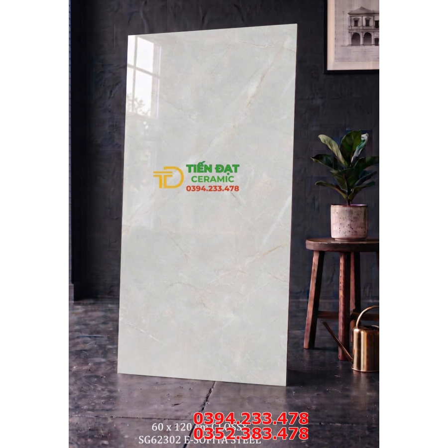 Gạch Giả Đá 60x120 Bóng Kiếng Ốp Lát Mẫu Mới