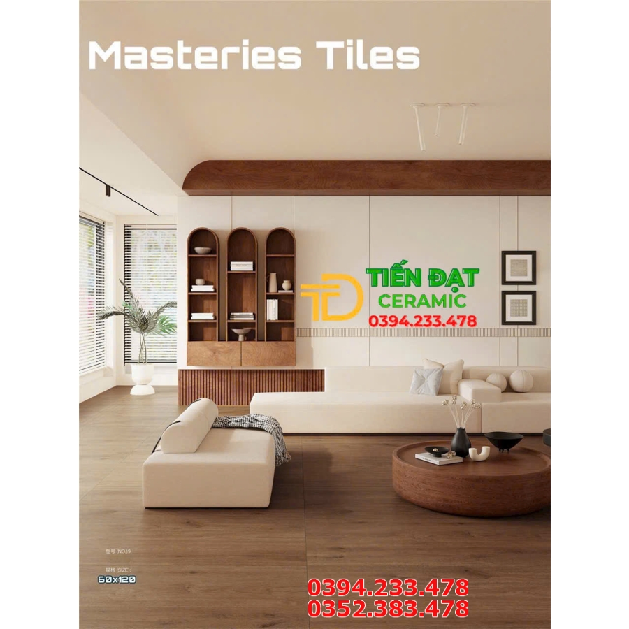 Gạch Nhập Khẩu TQ 60x120 Giả Gỗ Đá Mờ Mẫu Mới