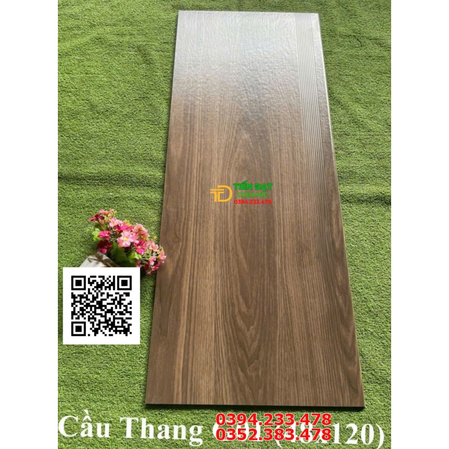 Gạch Giả Gỗ TQ 47x120 Cao Cấp Ốp Lát Cầu Thang