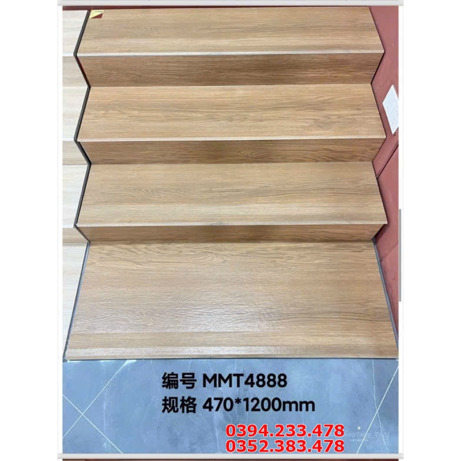Tổng Kho Gạch Cầu Thang Giả Gỗ TQ 47x120 Đá Mờ Nhám 