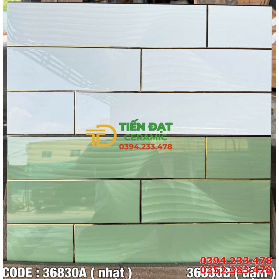 Gạch Bóng Kính TQ 30x60 Nhũ Vàng Màu Hồng Đậm Nhạt