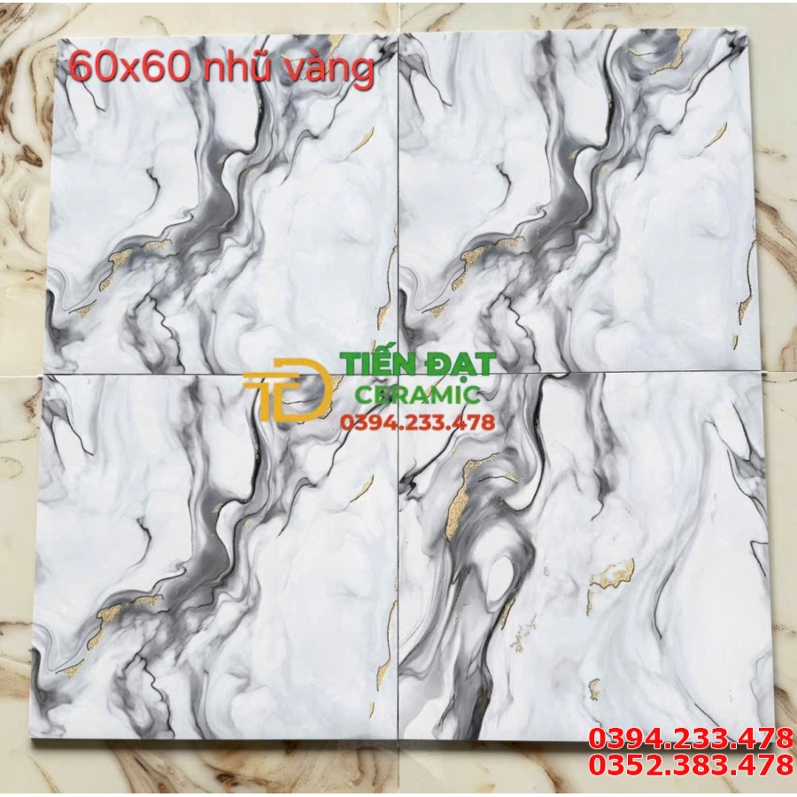 Gạch Khắc Vàng Trung Quốc 60x60 Ốp Lát Khách Sạn Mẫu Mới