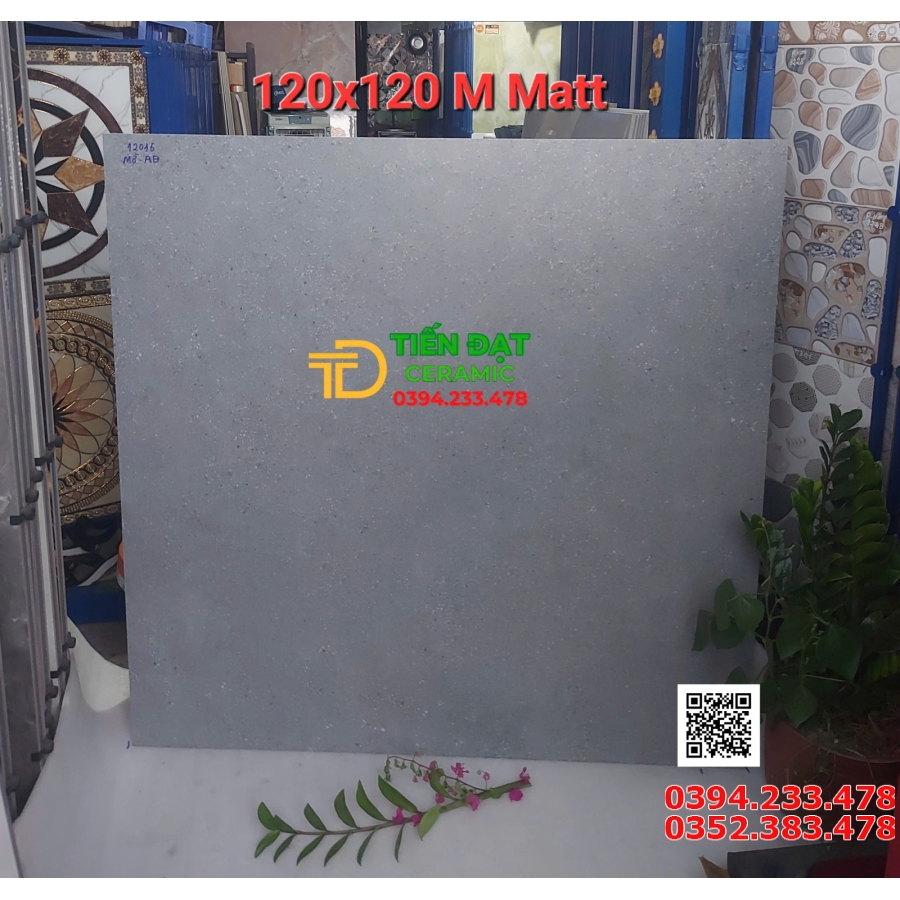 Tổng Kho Đá Mờ Ấn Độ 120x120 Vân Xám Nhẹ Mẫu Mới